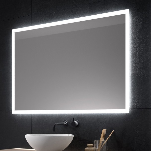Espejo De Baño Rectangular Luz LED Integrada